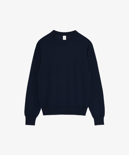 FRONT 11201(フロントワンワントゥーオーワン)の「REDE W-G Merino Crew Sweater(ニット/セーター・メンズ・ネイビー/ホワイト/ブラック/グレー・S/M/L/XL)」の4枚目の写真