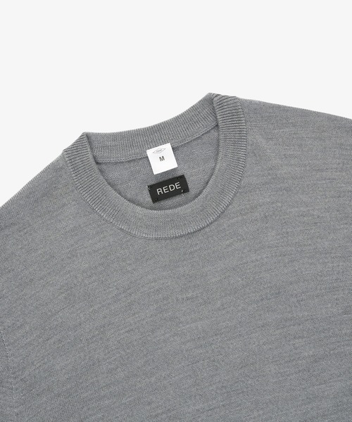 FRONT 11201(フロントワンワントゥーオーワン)の「REDE W-G Merino Crew Sweater(ニット/セーター・メンズ・ネイビー/ホワイト/ブラック/グレー・S/M/L/XL)」の7枚目の写真