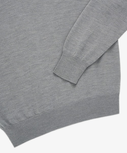 FRONT 11201(フロントワンワントゥーオーワン)の「REDE W-G Merino Crew Sweater(ニット/セーター・メンズ・ネイビー/ホワイト/ブラック/グレー・S/M/L/XL)」の8枚目の写真