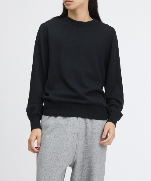 FRONT 11201(フロントワンワントゥーオーワン)の「REDE W-G Merino Crew Sweater(ニット/セーター・メンズ・ネイビー/ホワイト/ブラック/グレー・S/M/L/XL)」の12枚目の写真