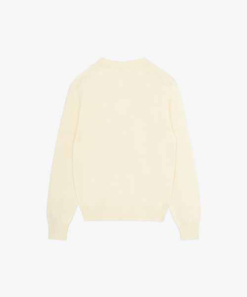 FRONT 11201(フロントワンワントゥーオーワン)の「REDE W-G Merino Crew Sweater(ニット/セーター・メンズ・ネイビー/ホワイト/ブラック/グレー・S/M/L/XL)」の14枚目の写真