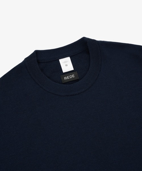 FRONT 11201(フロントワンワントゥーオーワン)の「REDE W-G Merino Crew Sweater(ニット/セーター・メンズ・ネイビー/ホワイト/ブラック/グレー・S/M/L/XL)」の20枚目の写真