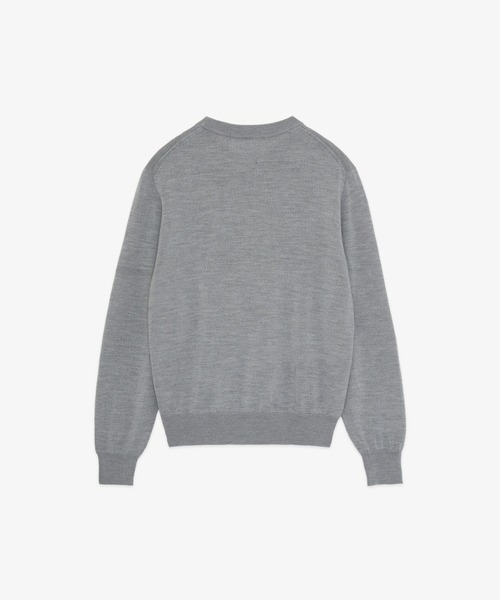FRONT 11201(フロントワンワントゥーオーワン)の「REDE W-G Merino Crew Sweater(ニット/セーター・メンズ・ネイビー/ホワイト/ブラック/グレー・S/M/L/XL)」の18枚目の写真