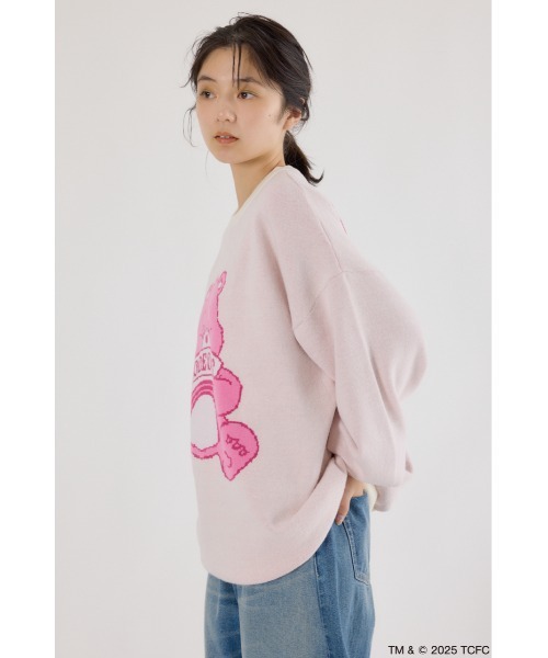 RODEO CROWNS WIDE BOWL（ロデオクラウンズワイドボウル）の「(Care Bears) カラーニットトップス（ニット/セーター・レディース・オフホワイト/ダークグリーン/イエロー/パープル/ネイビー・FREE）」の7枚目の写真