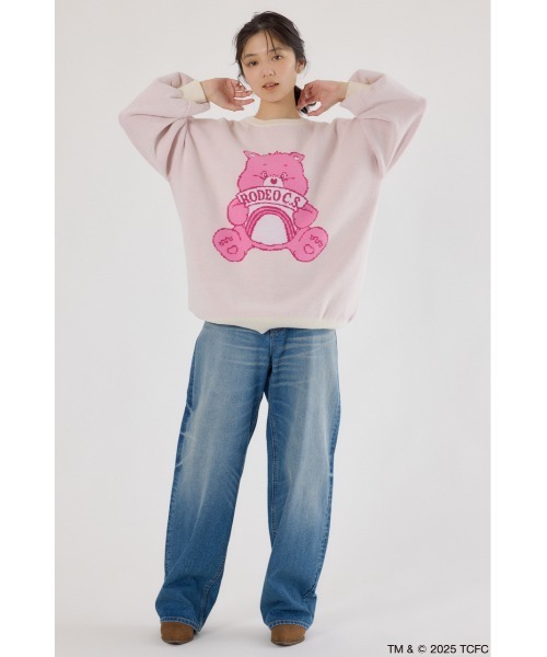 RODEO CROWNS WIDE BOWL（ロデオクラウンズワイドボウル）の「(Care Bears) カラーニットトップス（ニット/セーター・レディース・オフホワイト/ダークグリーン/イエロー/パープル/ネイビー・FREE）」の9枚目の写真