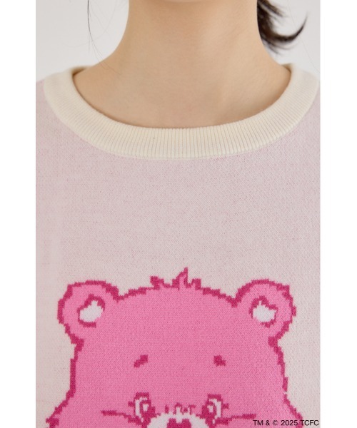 RODEO CROWNS WIDE BOWL（ロデオクラウンズワイドボウル）の「(Care Bears) カラーニットトップス（ニット/セーター・レディース・オフホワイト/ダークグリーン/イエロー/パープル/ネイビー・FREE）」の14枚目の写真