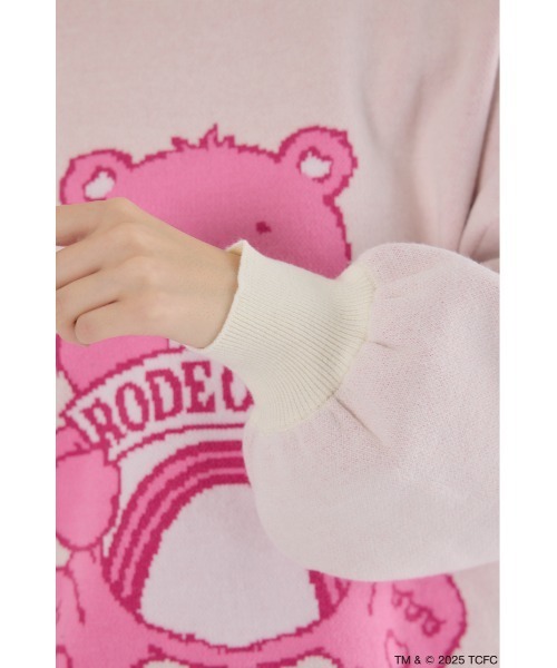 RODEO CROWNS WIDE BOWL（ロデオクラウンズワイドボウル）の「(Care Bears) カラーニットトップス（ニット/セーター・レディース・オフホワイト/ダークグリーン/イエロー/パープル/ネイビー・FREE）」の17枚目の写真