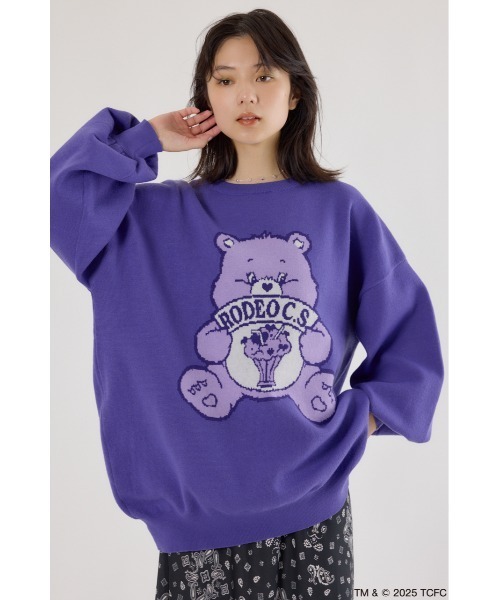 RODEO CROWNS WIDE BOWL（ロデオクラウンズワイドボウル）の「(Care Bears) カラーニットトップス（ニット/セーター・レディース・オフホワイト/ダークグリーン/イエロー/パープル/ネイビー・FREE）」の19枚目の写真