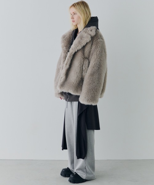 AIVER ショートフェイクファーコート（その他アウター）｜AIVER