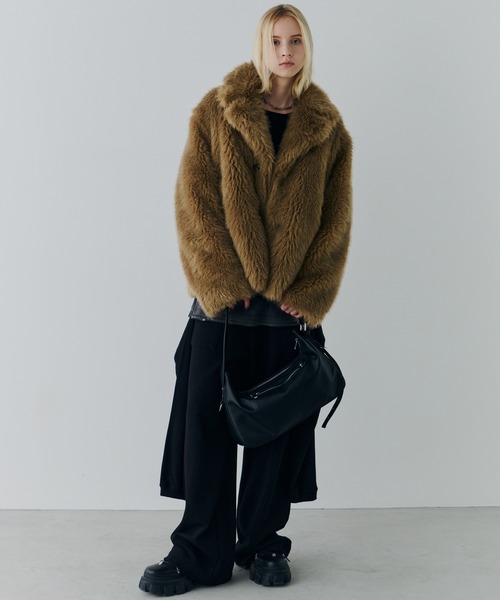 AIVER ショートフェイクファーコート（その他アウター）｜AIVER