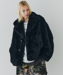 ファーコート フェイクファー ショート丈」に該当するファッション通販