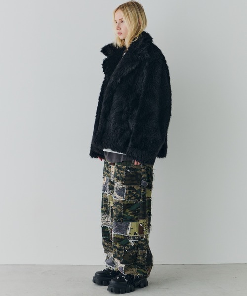 AIVER ショートフェイクファーコート（その他アウター）｜AIVER