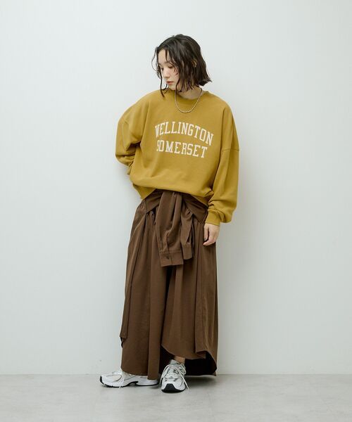 ELENCARE DUE（エレンカーレデュエ）の「・ELENCARE DUE 袖付デザインスカート（スカート・レディース・ブラック/ベージュ/ブラウン・FREE）」の12枚目の写真