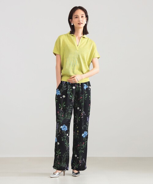 SLOANE(スローン)の「SLOANE / 10ゲージ スキッパー ハーフスリーブ ニット(ニット/セーター・レディース・イエロー/ブラック・2)」の15枚目の写真