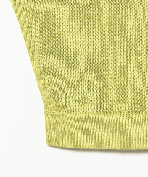 SLOANE(スローン)の「SLOANE / 10ゲージ スキッパー ハーフスリーブ ニット(ニット/セーター・レディース・イエロー/ブラック・2)」の9枚目の写真