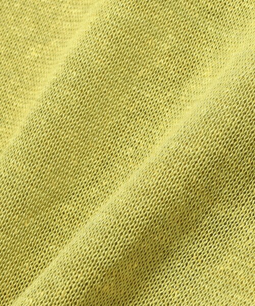 SLOANE(スローン)の「SLOANE / 10ゲージ スキッパー ハーフスリーブ ニット(ニット/セーター・レディース・イエロー/ブラック・2)」の11枚目の写真