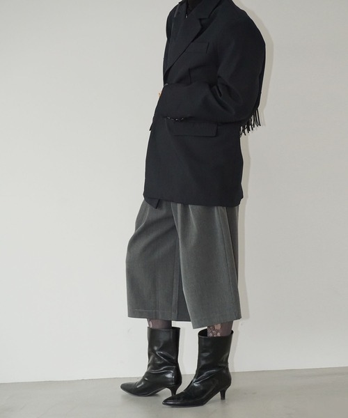 chuclla（チュクラ）の「オーバーサイズジャケット chw25a118（テーラードジャケット・レディース・ブラック・S/M）」の4枚目の写真