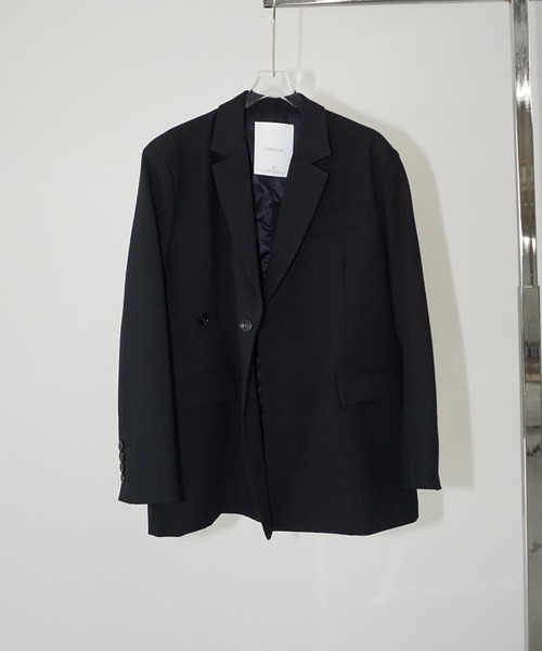 chuclla（チュクラ）の「オーバーサイズジャケット chw25a118（テーラードジャケット・レディース・ブラック・S/M）」の13枚目の写真