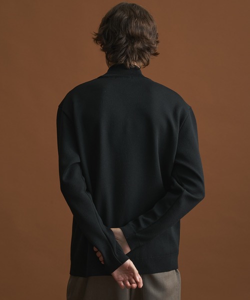 PUBLIC TOKYO(パブリックトウキョウ)の「バウンドウールハイネックニット/モックネックニット /オフィスカジュアル/ウォッシャブル/セーター/毛玉防止(ニット/セーター・メンズ・ブラック/ダークグレー/グレー/ホワイト/グレイッシュベージュ・4/3/2/1)」の11枚目の写真