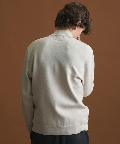 PUBLIC TOKYO(パブリックトウキョウ)の「バウンドウールハイネックニット/モックネックニット /オフィスカジュアル/ウォッシャブル/セーター/毛玉防止(ニット/セーター・メンズ・ブラック/ダークグレー/グレー/ホワイト/グレイッシュベージュ・4/3/2/1)」の22枚目の写真