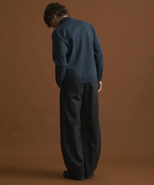 PUBLIC TOKYO(パブリックトウキョウ)の「バウンドウールハイネックニット/モックネックニット /オフィスカジュアル/ウォッシャブル/セーター/毛玉防止(ニット/セーター・メンズ・ブラック/ダークグレー/グレー/ホワイト/グレイッシュベージュ・4/3/2/1)」の6枚目の写真