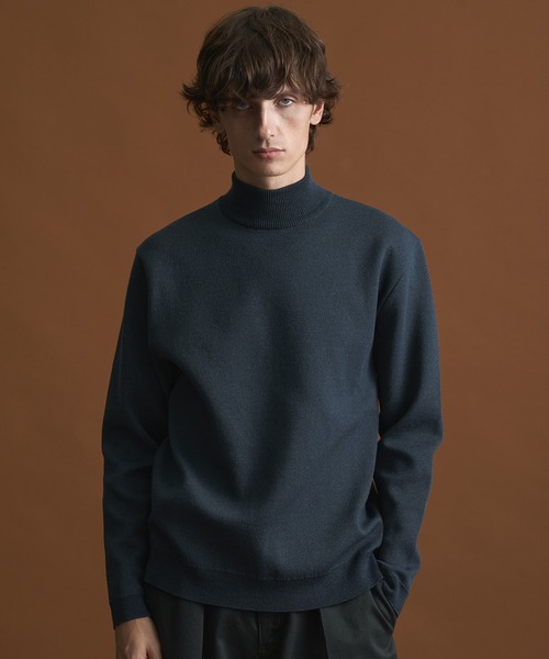 セール】(WEB限定商品）バウンドウールハイネックニット/モックネック