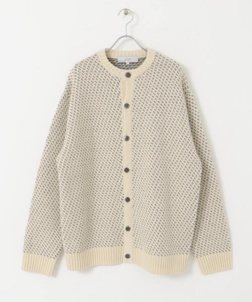 URBAN RESEARCH ROSSO MEN（アーバンリサーチロッソメン）の「『XLサイズあり』バーズアイ柄クルーニットカーディガン（カーディガン/ボレロ・メンズ・ネイビー/グレー/アイボリー/ブラック・SMALL/MEDIUM/LARGE/X-LARGE）」の20枚目の写真