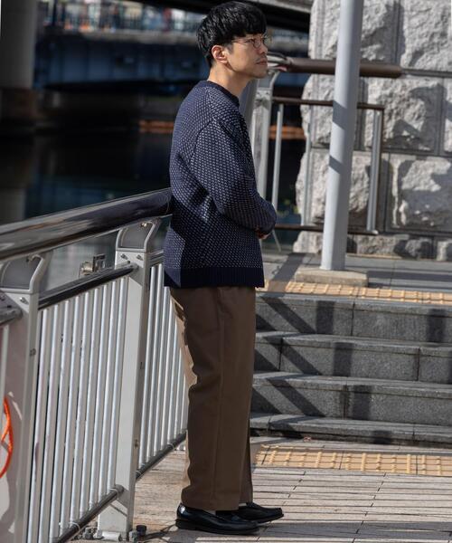 URBAN RESEARCH ROSSO MEN(アーバンリサーチロッソメン)の「『XLサイズあり』バーズアイ柄クルーニットカーディガン(カーディガン/ボレロ・メンズ・ネイビー/グレー/アイボリー/ブラック・SMALL/MEDIUM/LARGE/X-LARGE)」の5枚目の写真