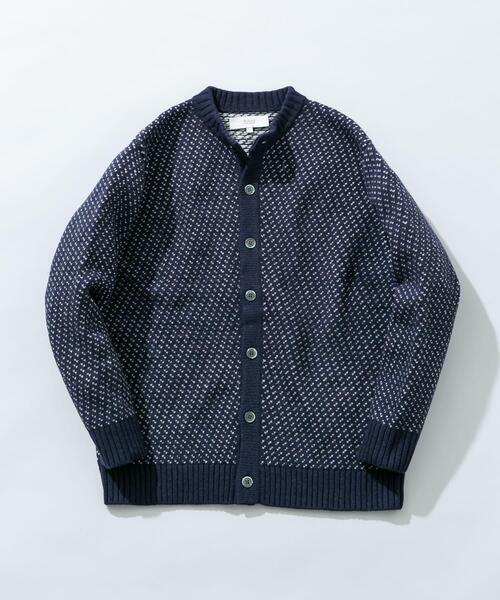 URBAN RESEARCH ROSSO MEN(アーバンリサーチロッソメン)の「『XLサイズあり』バーズアイ柄クルーニットカーディガン(カーディガン/ボレロ・メンズ・ネイビー/グレー/アイボリー/ブラック・SMALL/MEDIUM/LARGE/X-LARGE)」の6枚目の写真