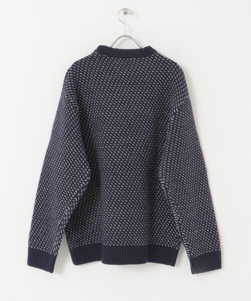 URBAN RESEARCH ROSSO MEN(アーバンリサーチロッソメン)の「『XLサイズあり』バーズアイ柄クルーニットカーディガン(カーディガン/ボレロ・メンズ・ネイビー/グレー/アイボリー/ブラック・SMALL/MEDIUM/LARGE/X-LARGE)」の9枚目の写真