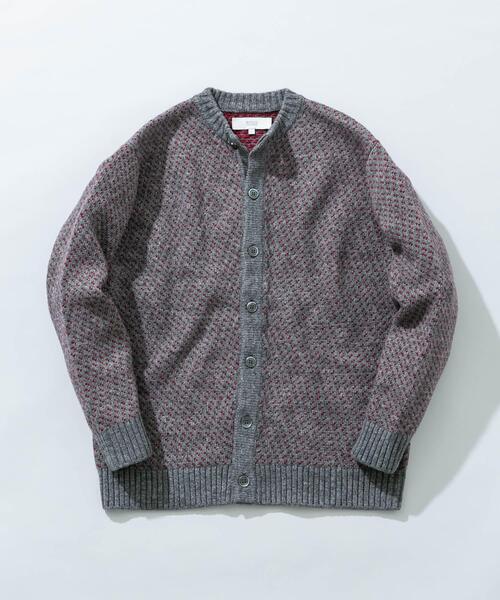 URBAN RESEARCH ROSSO MEN(アーバンリサーチロッソメン)の「『XLサイズあり』バーズアイ柄クルーニットカーディガン(カーディガン/ボレロ・メンズ・ネイビー/グレー/アイボリー/ブラック・SMALL/MEDIUM/LARGE/X-LARGE)」の17枚目の写真