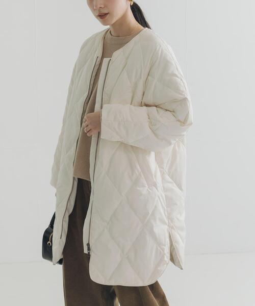 URBAN RESEARCH（アーバンリサーチ）の「『Sサイズ/WEB限定』コクーンキルティングロングダウン（ダウンジャケット/コート・レディース・ブラック/オフホワイト/ブラウン・SMALL/FREE）」の10枚目の写真