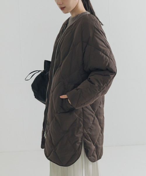 WEB限定』コクーンキルティングロングダウン（ダウンジャケット/コート