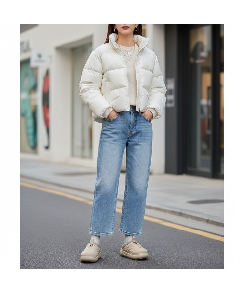 FILA(フィラ)の「Milano Short Down(ダウンジャケット/コート・レディース・ブラック/クリーム・L/M/S)」の11枚目の写真