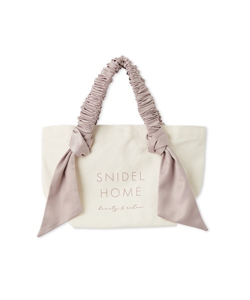 SNIDEL HOME(スナイデルホーム)の「オーガニックキャンバストート -SMALL-(トートバッグ・レディース・ブラック/ピンクベージュ/ベージュ・F)」の3枚目の写真