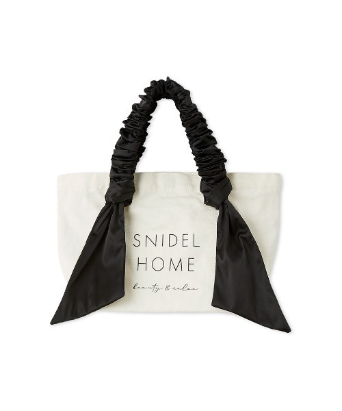 SNIDEL HOME(スナイデルホーム)の「オーガニックキャンバストート -SMALL-(トートバッグ・レディース・ブラック/ピンクベージュ/ベージュ・F)」の2枚目の写真