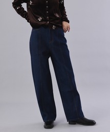 Perfect Suit FActory（パーフェクトスーツファクトリー）の「センターライン ハイウエストストレートデニム（デニムパンツ）」