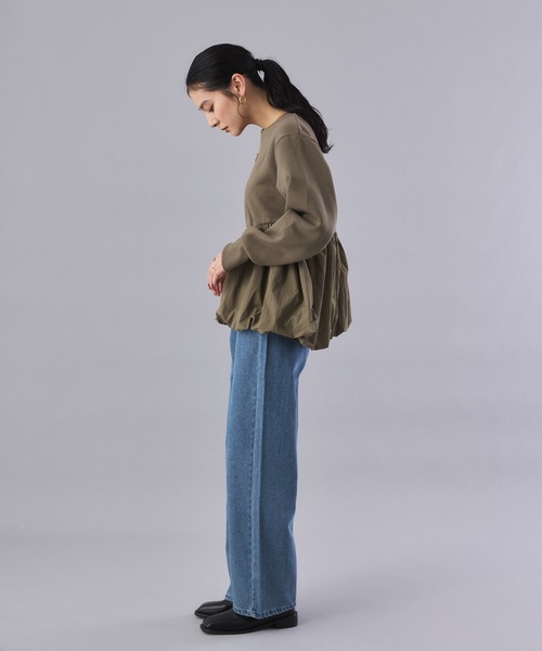 Muscat（マスカット）の「センターライン ハイウエストストレートデニム（デニムパンツ・レディース・ブルー/ブルー系その他・M/S）」の4枚目の写真