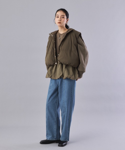 Muscat（マスカット）の「センターライン ハイウエストストレートデニム（デニムパンツ・レディース・ブルー/ブルー系その他・M/S）」の9枚目の写真