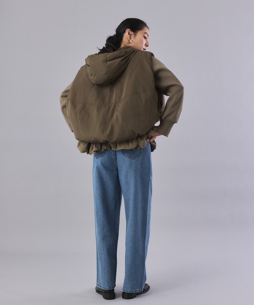 Muscat（マスカット）の「センターライン ハイウエストストレートデニム（デニムパンツ・レディース・ブルー/ブルー系その他・M/S）」の11枚目の写真