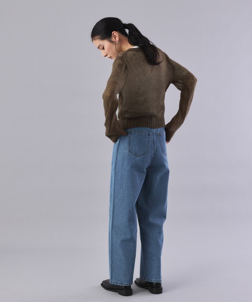 Muscat（マスカット）の「センターライン ハイウエストストレートデニム（デニムパンツ・レディース・ブルー/ブルー系その他・M/S）」の15枚目の写真