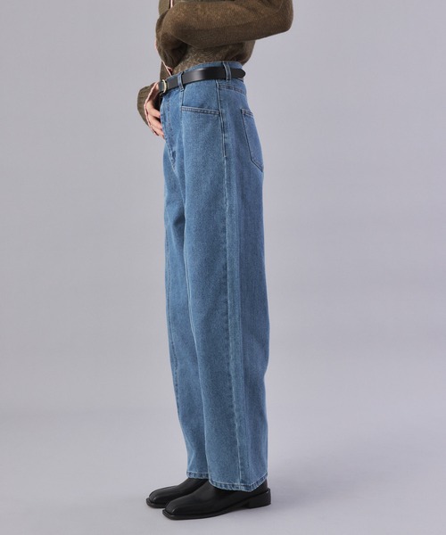 Muscat（マスカット）の「センターライン ハイウエストストレートデニム（デニムパンツ・レディース・ブルー/ブルー系その他・M/S）」の19枚目の写真