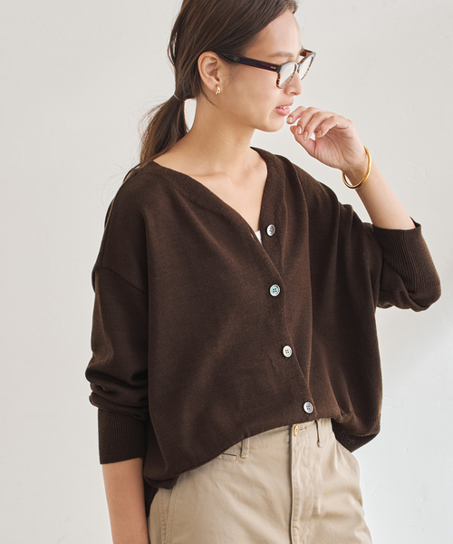 PL/ウール ワイドVカーディガン（カーディガン/ボレロ）｜FRAMeWORK