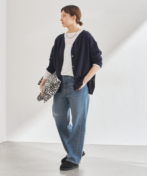 PL/ウール ワイドVカーディガン（カーディガン/ボレロ）｜FRAMeWORK