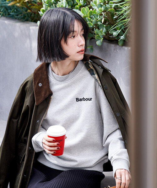 Barbour × FREAK'S STORE/バブアー 別注 ALLEN BY CREW NECK SWEAT