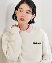 Barbour（バブアー）の「Barbour × FREAK'S STORE/バブアー 別注 ALLEN BY CREW NECK SWEAT SHIRT/別注 ロゴスウェット（スウェット）」
