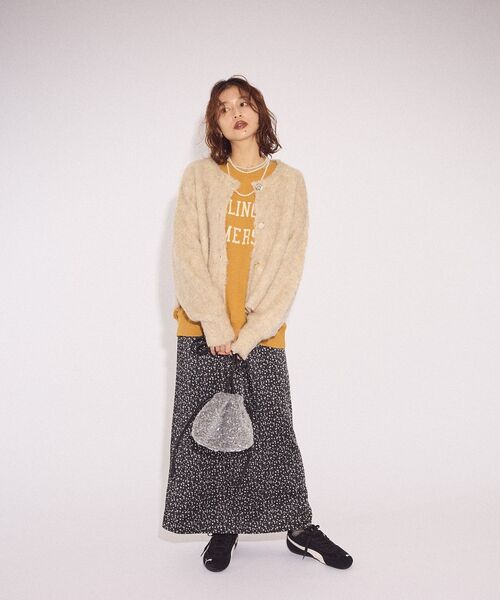 Green　Parks（グリーンパークス）の「オーバーサイズロゴ裏毛プルオーバー（スウェット・レディース・ホワイト系その他/マスタード/チャコールグレー/オフホワイト/杢グレー・FREE）」の17枚目の写真