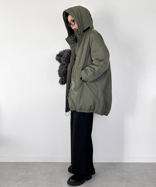 LBC（エルビーシー）の「モンスターパーカー（ブルゾン・レディース・グレー/ブラック/カーキ・M）」の21枚目の写真