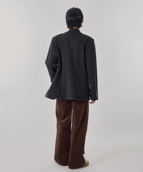 Perushu(ペルーシュ)の「センタープレスタックストレートコーデュロイワイドパンツ(その他パンツ・レディース・ブラウン/アイボリー/チャコールグレー・SMALL/MEDIUM)」の16枚目の写真