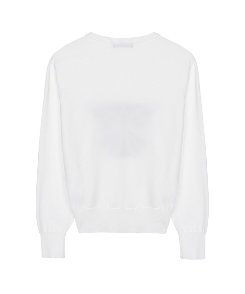 NICK&NICOLE（ニックアンドニコール）の「BUTTERFLY V NECK JACQUARD KNIT_IVORY（ニット/セーター・レディース・その他・FREE）」の5枚目の写真